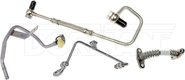 667-325 – DORMAN Turbocharger Oil Return Kit, OE Replacement Stainless Steel With Coolant And Oil Lines